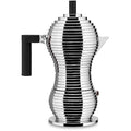 Alessi MDL02/6 B Espresso Coffee Maker | 6-Cup Aluminium - Black