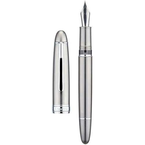 Asvine J16 Titanium Fountain Pen | Medium Jowo Nib Piston Filling
