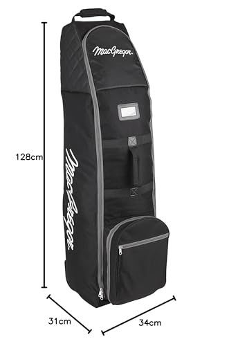 MacGregor VIP Deluxe Wheeled Golf Travel Cover – Heavy Duty 600D Polyester