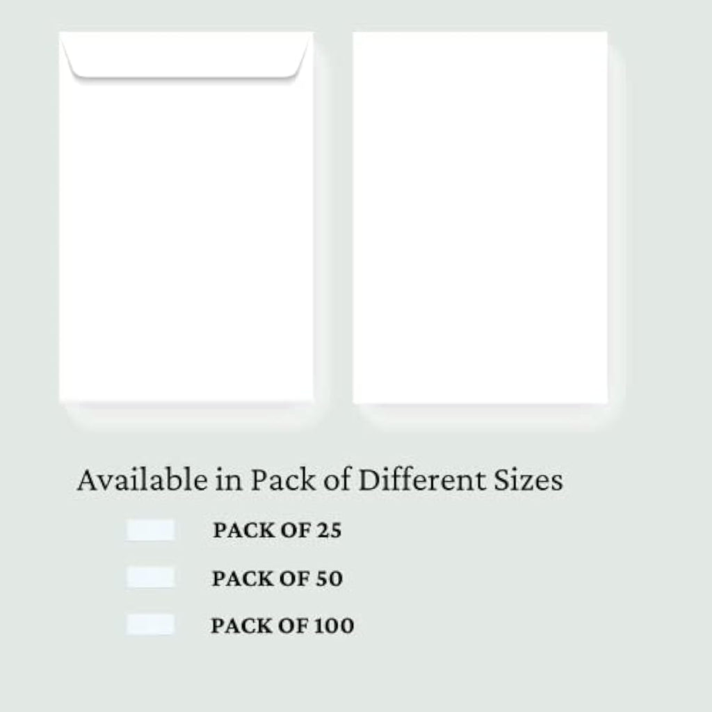 A4 C4 White Peel and Seal Security Envelopes - Pack of 100