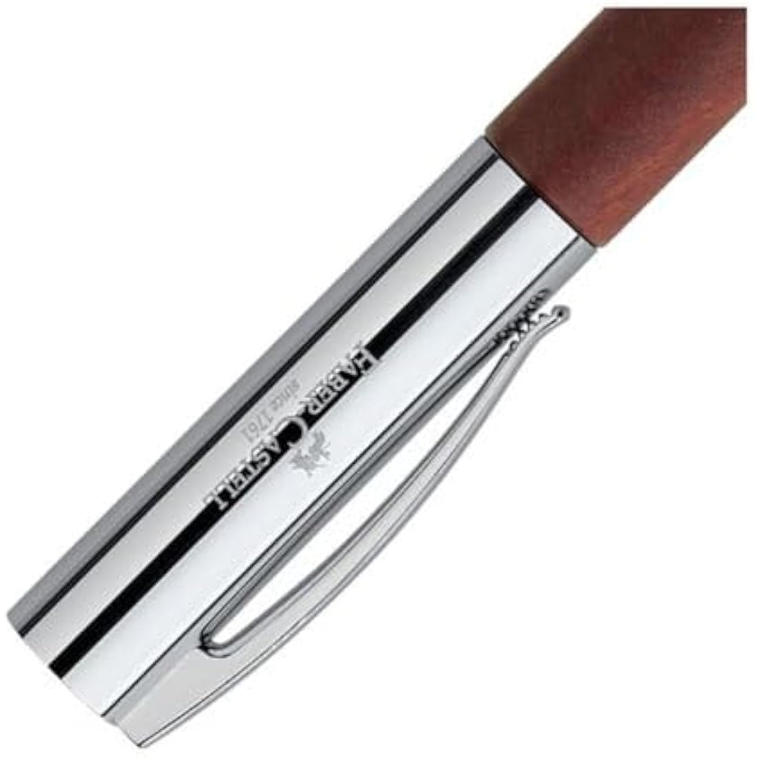 Faber-Castell Ambition Pear Wood Fountain Pen - Broad Nib with Converter