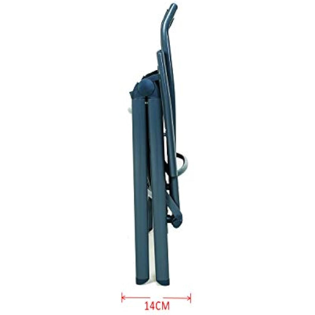 Chicreat High-Back Folding Garden Chair – Dark Grey Aluminium