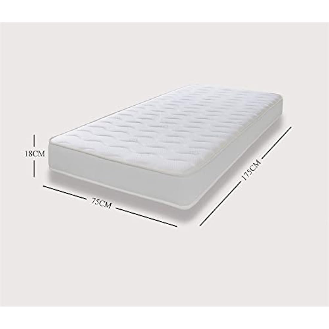 eXtreme Comfort Hybrid Memory Foam Mattress | White Wave Shorty 75x175cm
