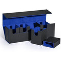 UAONO 5-in-1 Card Deck Box with Dice Tray - Holds 450+ Sleeved MTG Cards