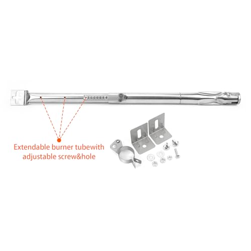Onlyfire Universal Stainless Steel Gas Grill Burner Tube, 36–50cm (4-Pack)