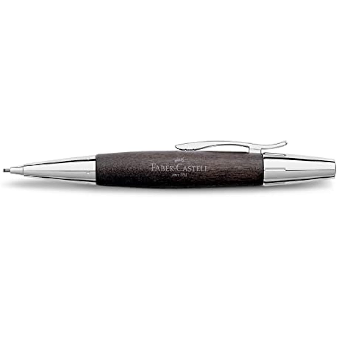 Jolof Store Mechanical Pencil – Black Pear Wood & Chrome 1.4mm Lead