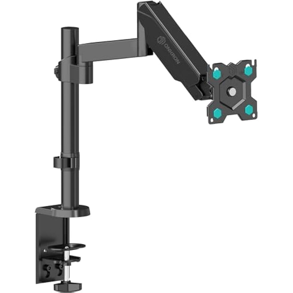 ONKRON G70-B Single Monitor Arm – Gas Spring Desk Mount for 13-34" Screens