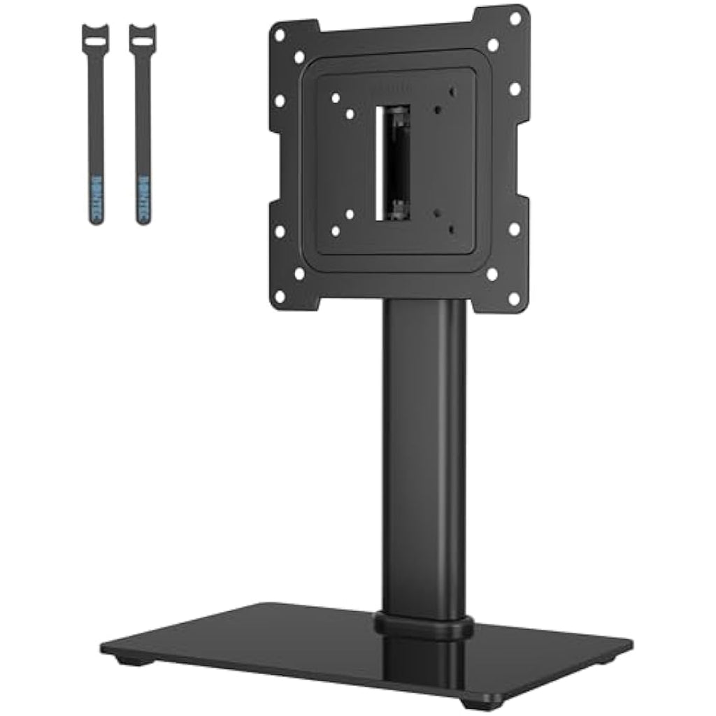 BONTEC Universal Swivel TV Stand | Height Adjustable 17-43 inch Pedestal