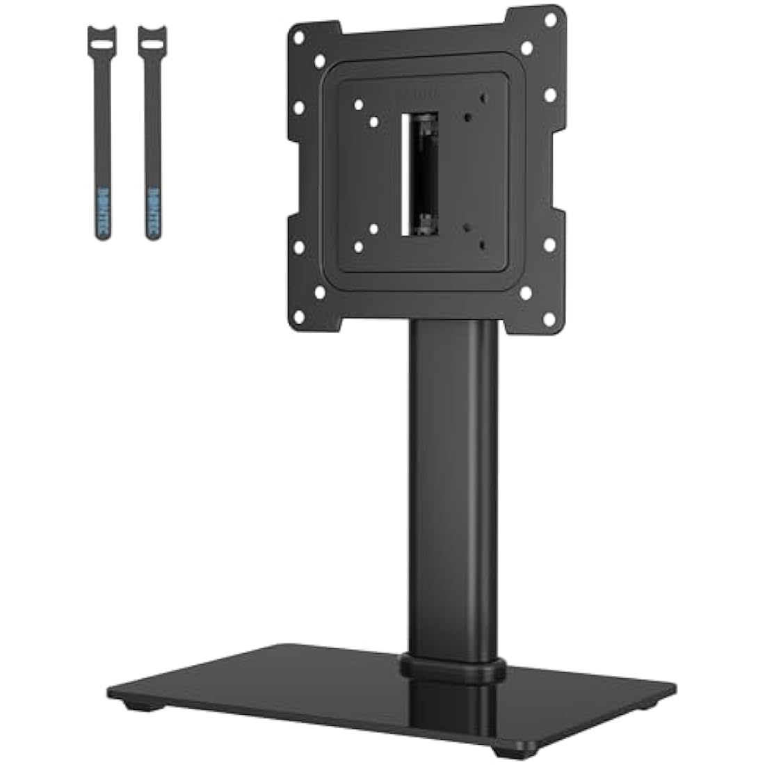 BONTEC Universal Swivel TV Stand | Height Adjustable 17-43 inch Pedestal