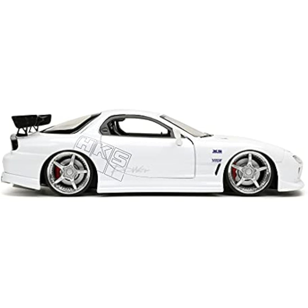 Jada Toys Fast & Furious 1993 Mazda RX-7 1:24 Diecast Model Car – White