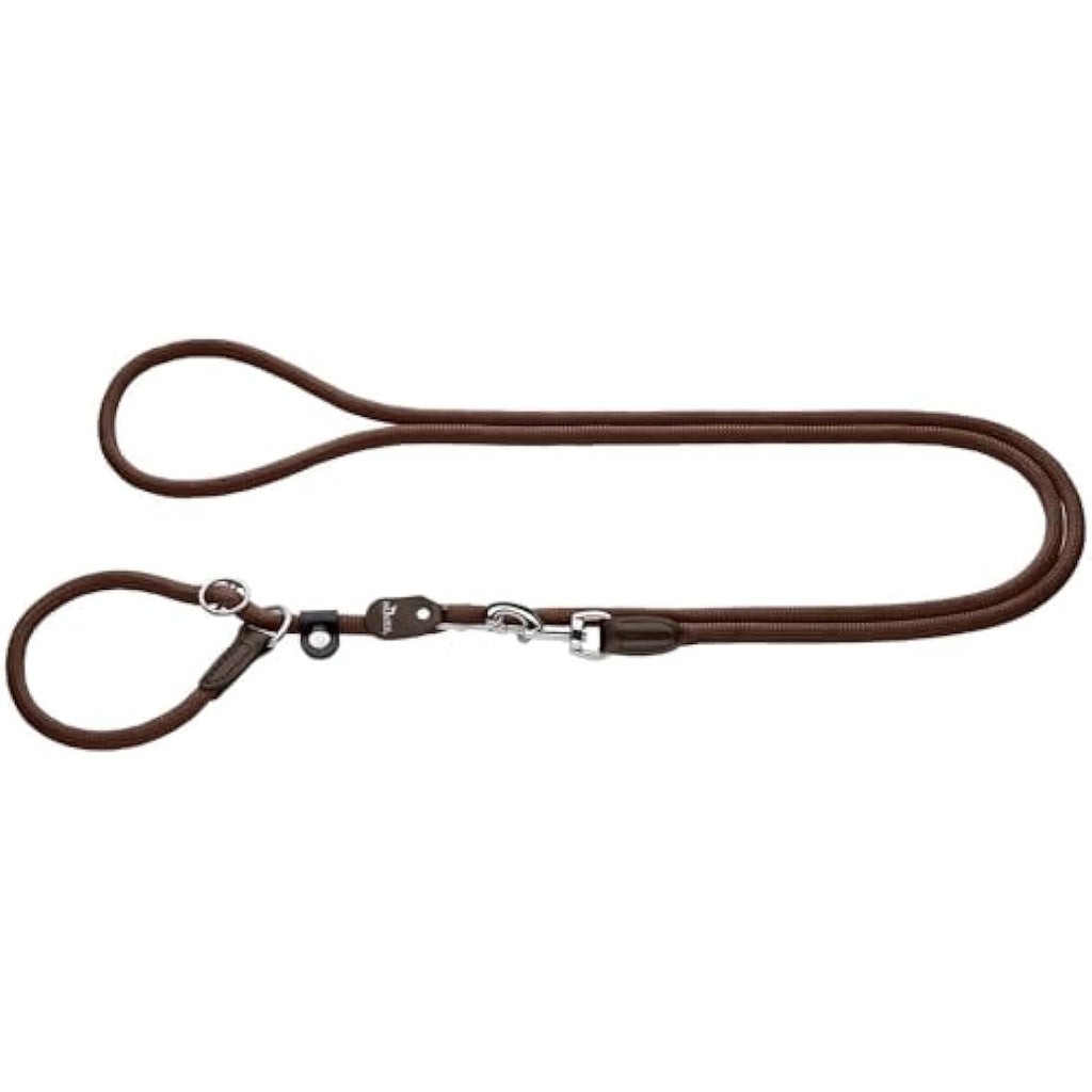 Hunter Freestyle Retriever Leash – 10mm Durable Brown Rope Dog Leash