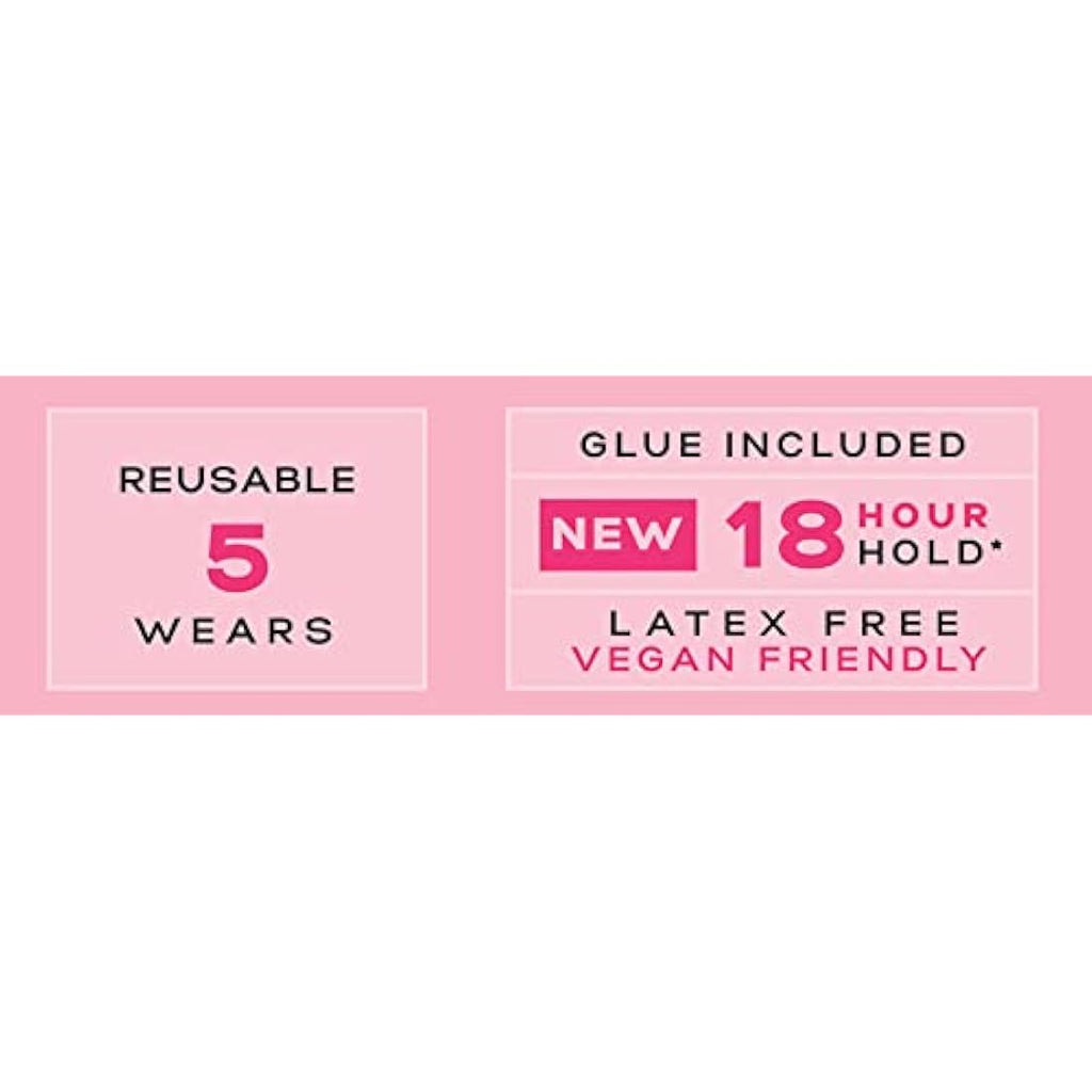 Eylure No. 006 False Lashes – Reusable 3/4 Length Natural Lashes