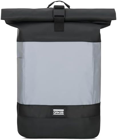 OAK25 Roll Top Backpack – 24L Reflective Laptop Rucksack for Cycling