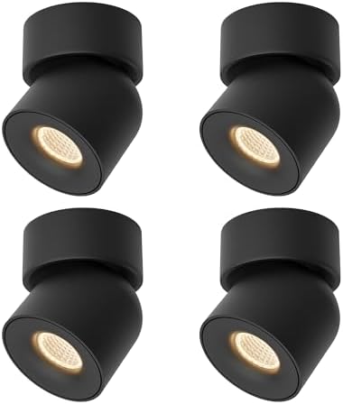Aisilan 9W Dimmable LED Spotlight | Matte Black Adjustable Ceiling Light