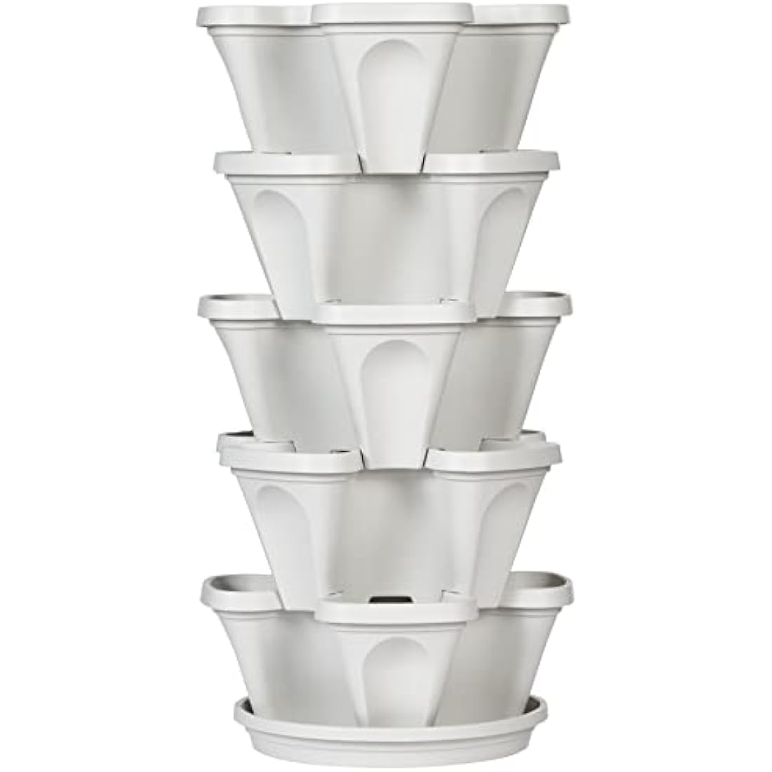 Mr. Stacky 5-Tier Vertical Garden Planter – Stackable Herb & Strawberry Tower
