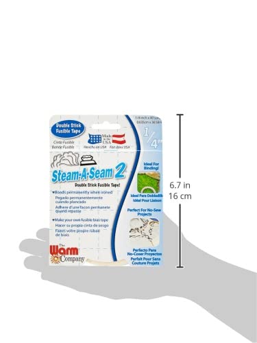Warm Company Steam-A-Seam 2 Double Stick Fusible Web - 1/4" x 40 yd