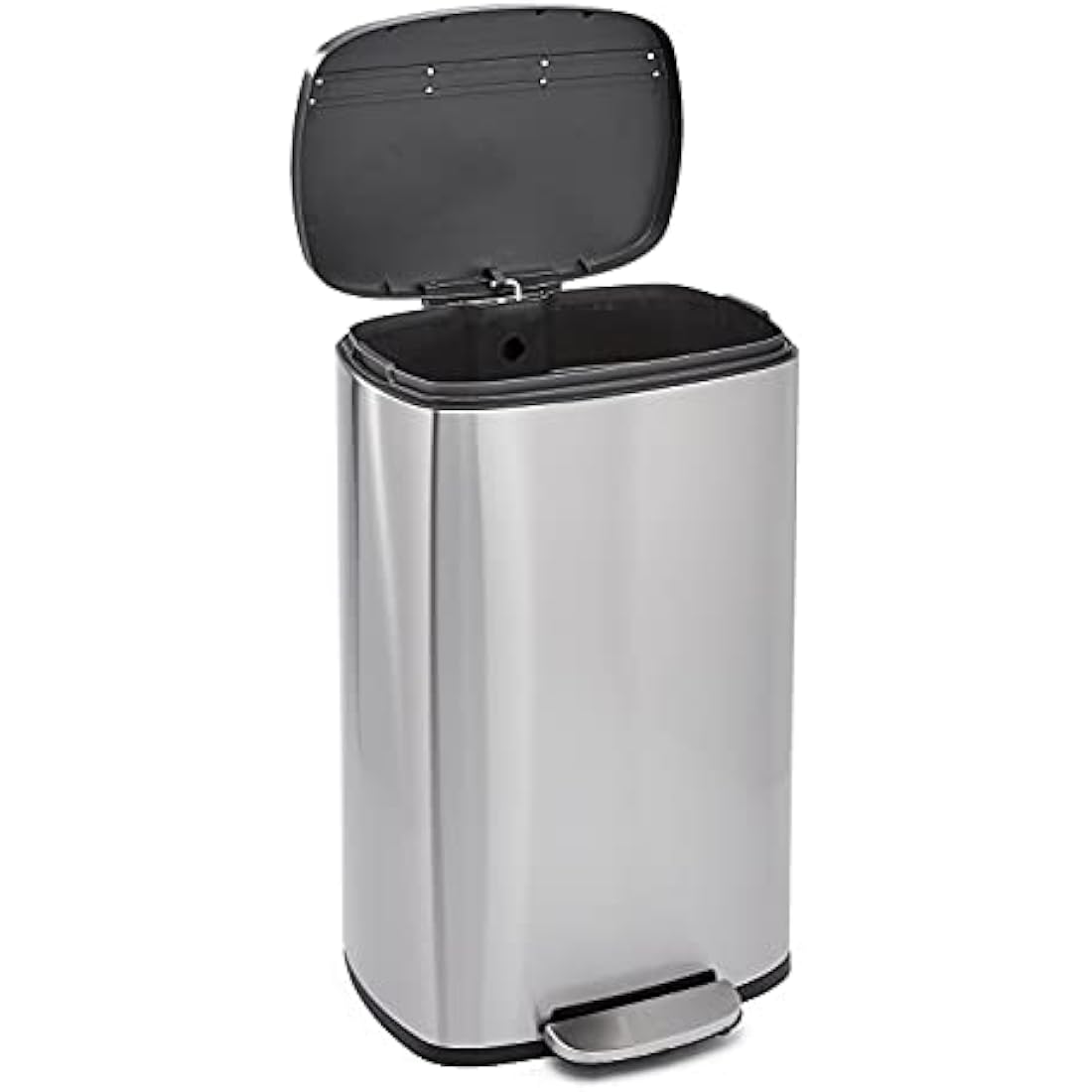 Amazon Basics 50L Soft-Close Stainless Steel Rubbish Bin – Satin Nickel