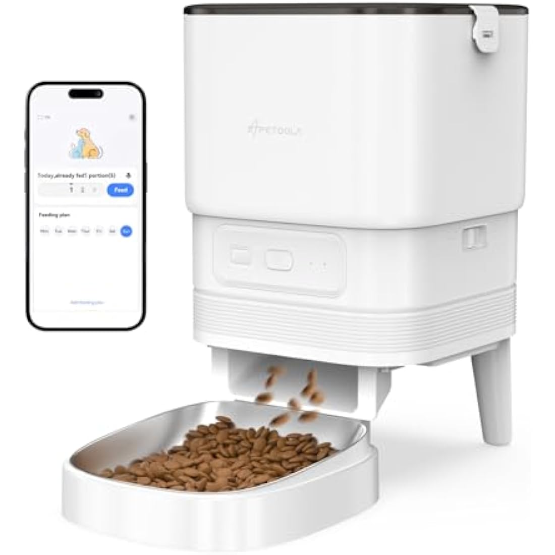 APETDOLA Automatic Cat Feeder - 4L Smart WiFi Food Dispenser with App