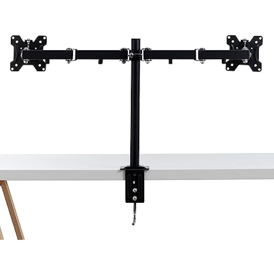LINDY Dual Monitor Mount – Desk Clamp Bracket with Full Motion Arms