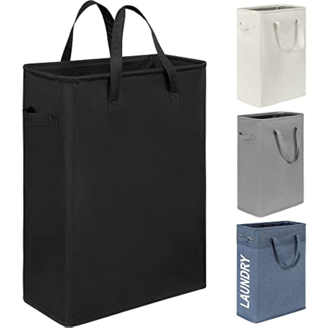 Jolof Store Slim Laundry Basket | Foldable Waterproof 600D Oxford Hamper
