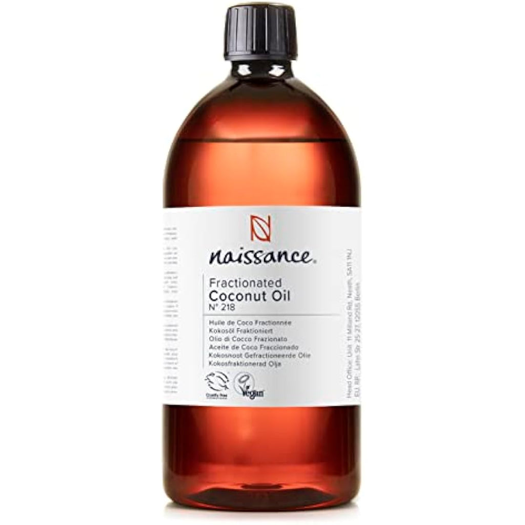 Naissance Fractionated Coconut Oil – 100% Pure MCT Carrier Oil – 870ml