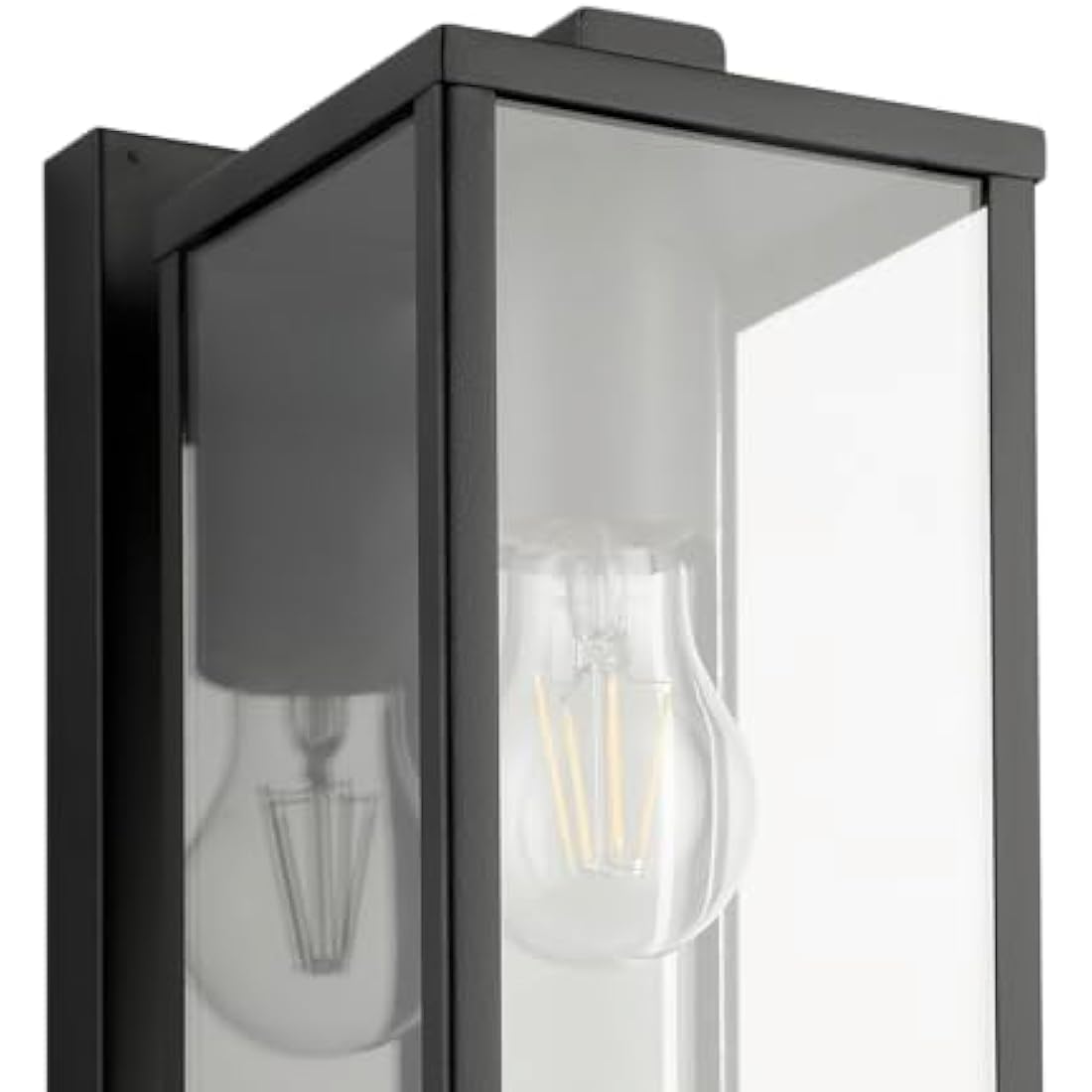 Eglo Budrone Outdoor Wall Lamp – Black Metal Vintage Porch Light