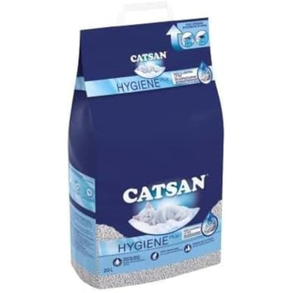 Catsan Hygiene Non-Clumping Cat Litter – 60L Bulk Pack (3 x 20L)