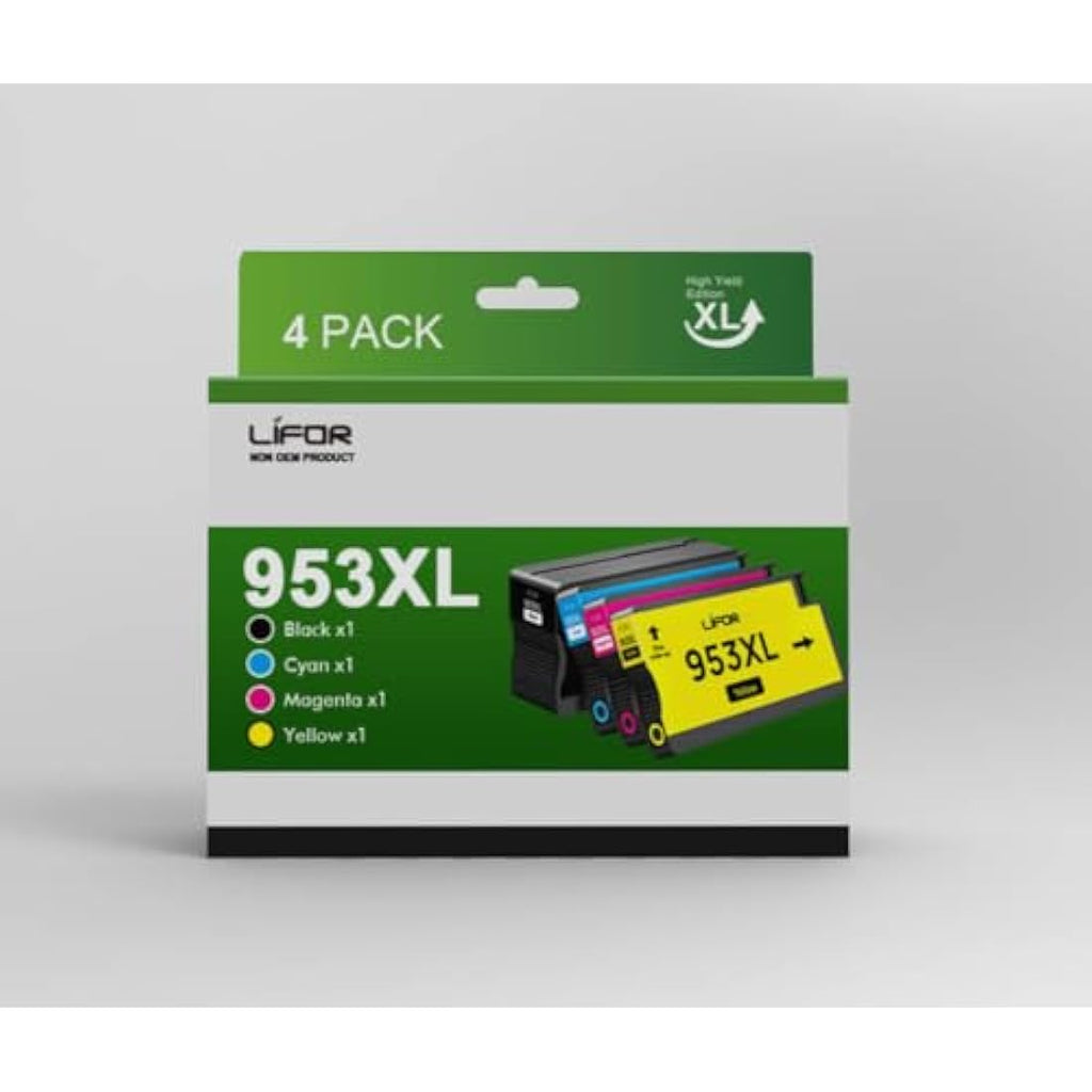 LIFOR 953XL Ink Cartridges Multipack for HP Officejet Pro 7740 8710 8210