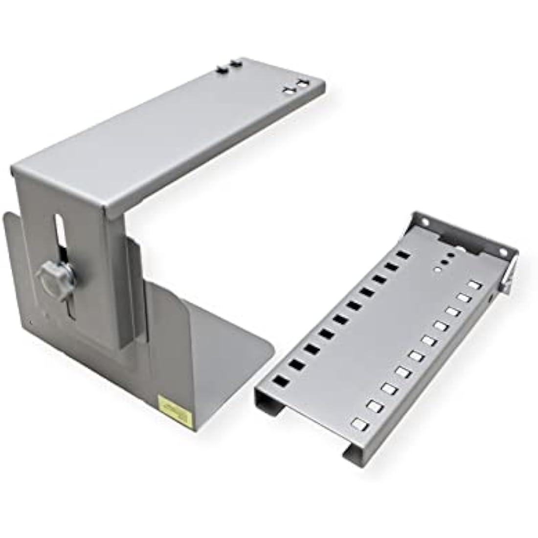 ROLINE PC Holder Silver - Adjustable Under Desk Computer Mount - 30kg