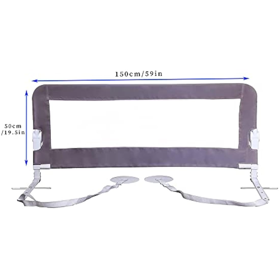 Dreambaby Nicole Bed Guard Rail – Extra Wide 150cm Toddler Safety – Grey