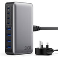 Jolof Store 200W USB C Fast Charger – 8-Port GaN III Charging Station Hub