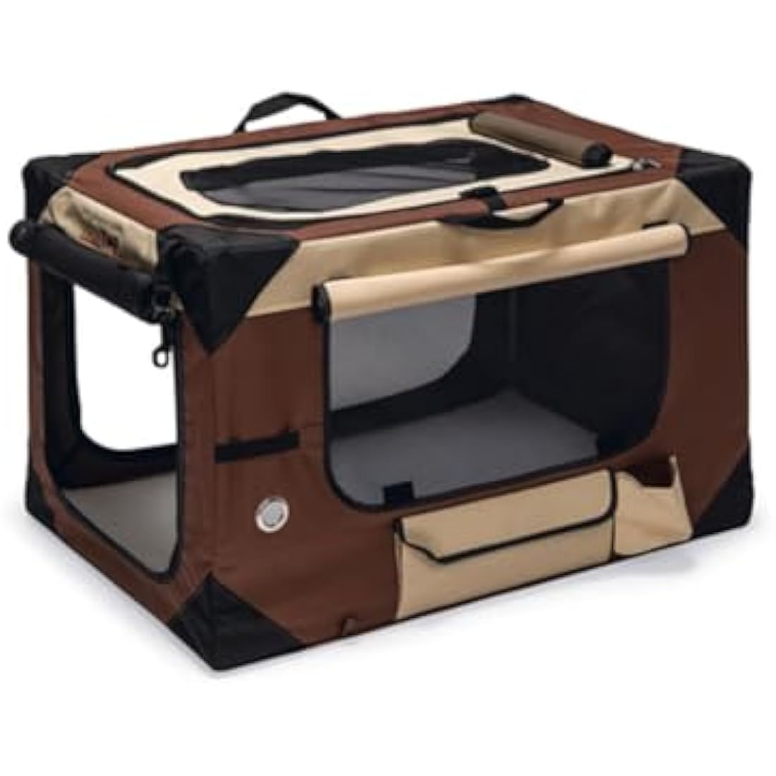 Karlie Flamingo Smart Top de Luxe Collapsible Dog Travel Box - Beige