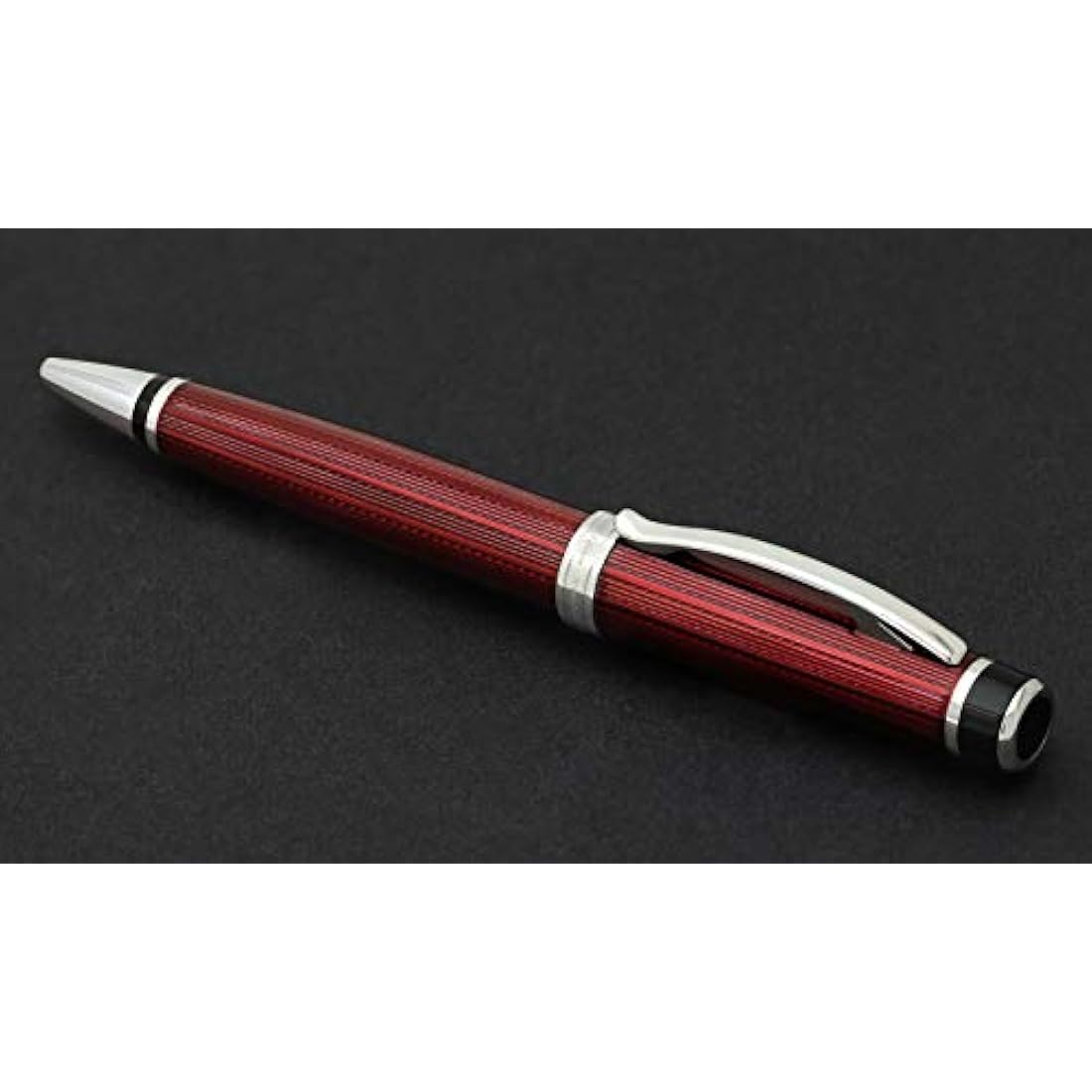 Xezo Incognito Ballpoint Pen | Burgundy Red Lacquer & Platinum Plating