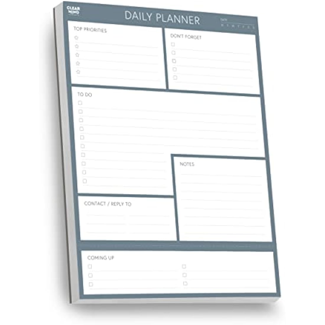 Clear Mind Concepts A5 Daily Planner Pad – 100 Undated Tear-Off Sheets