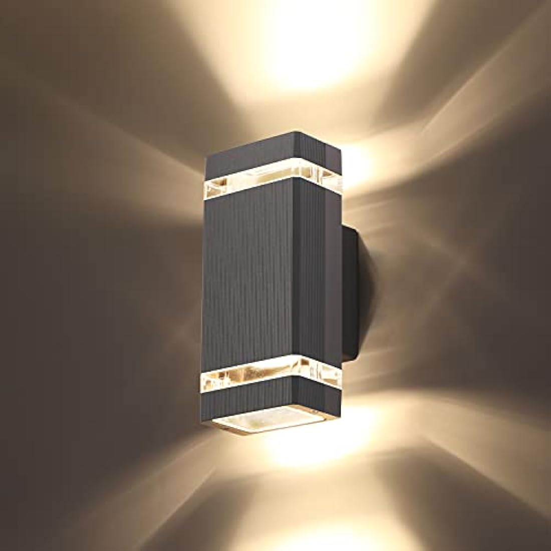 CELAVY Outdoor Wall Lights – Modern IP65 Waterproof Up Down Grey Aluminum