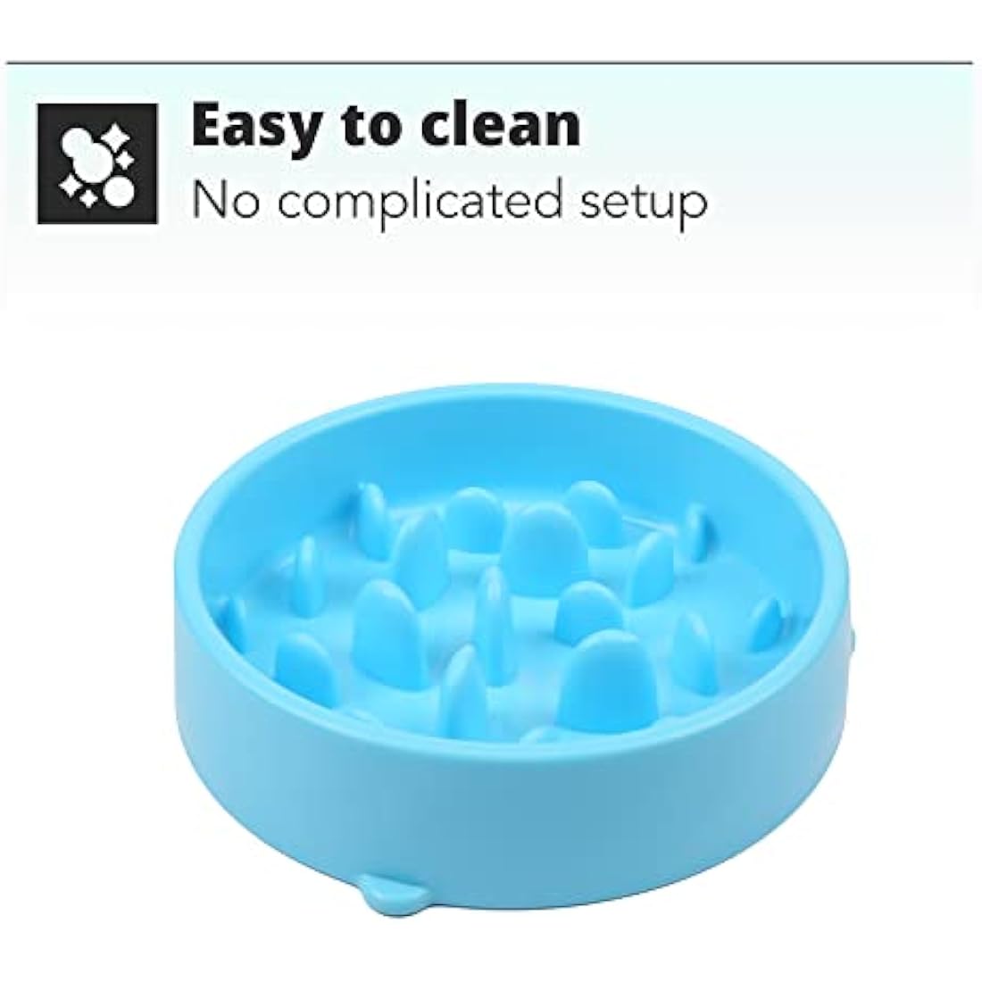 Slow Feeder Dog Bowl – Anti Gulp Pet Bowl for Bloat Prevention