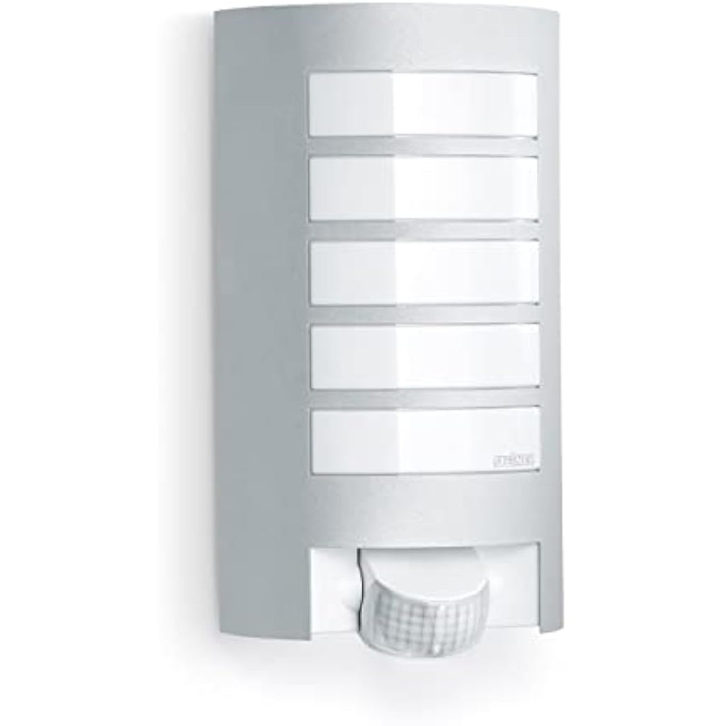 Steinel L 12 S Outdoor Wall Light – Silver Aluminium Motion Sensor