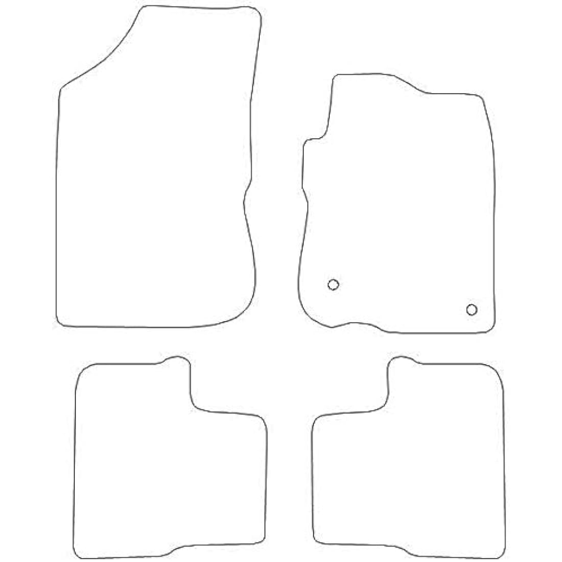 Jolof Store Tailored Car Mats for Peugeot 208/2008 2012-2019 – Black