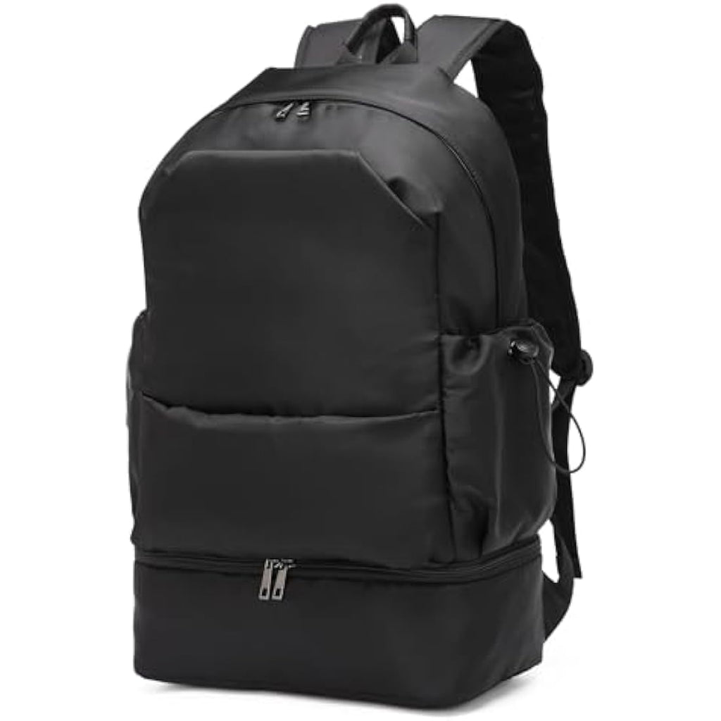 Seyfocnia Waterproof Gym Backpack with Shoe Compartment – Black