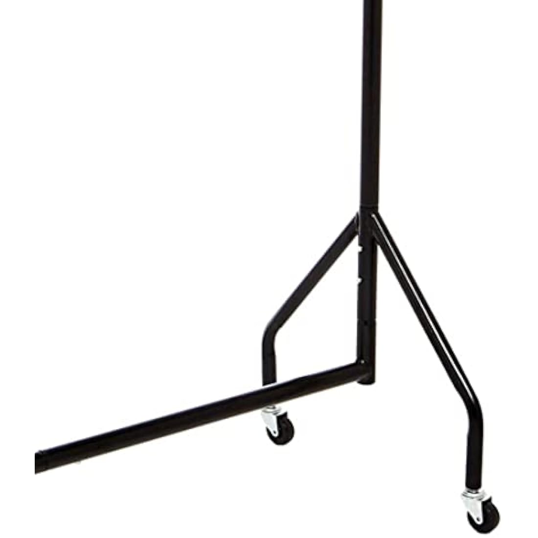 Amazon Basics Heavy Duty Steel Garment Rail with Wheels - Black