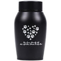Pet Memorial Urn – Stainless Steel Paw Print Keepsake