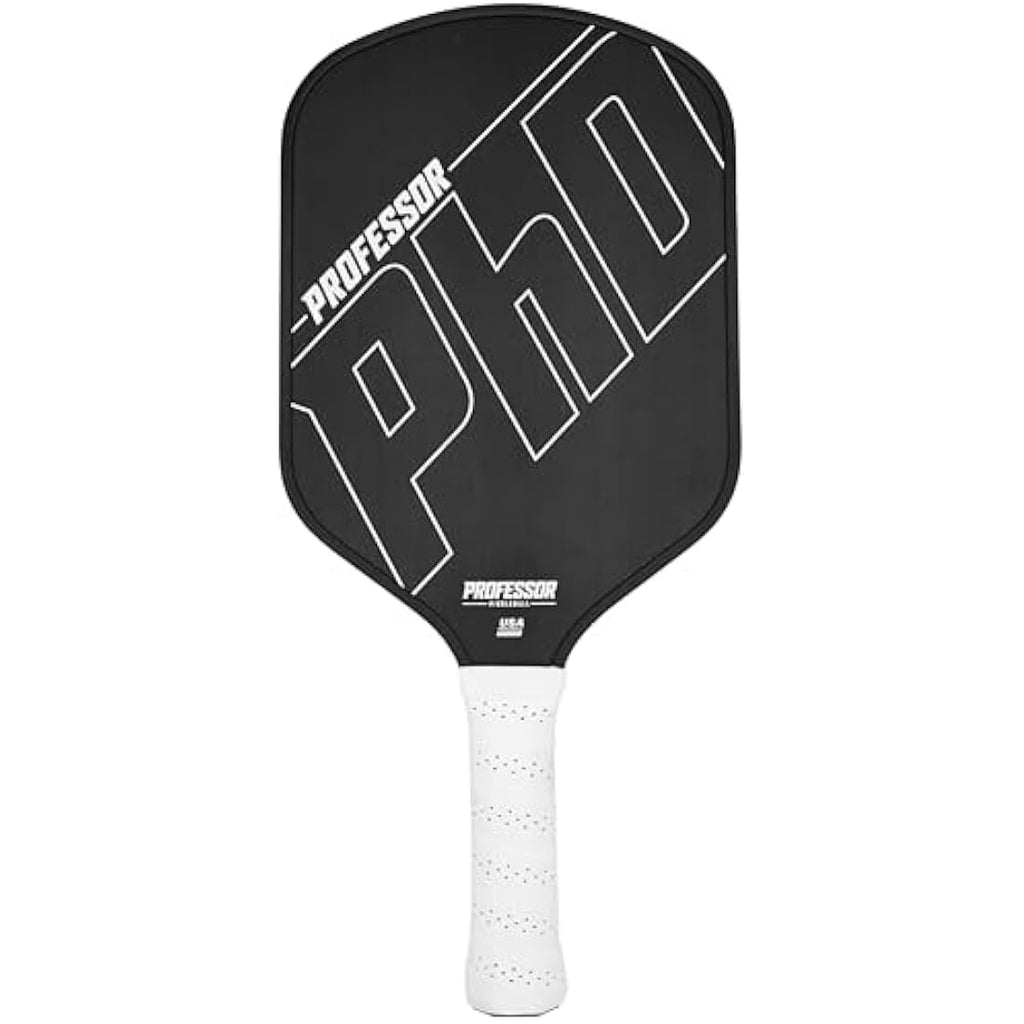 Professor PhD Raw Carbon Fiber Pickleball Paddle | 16mm T700 Core