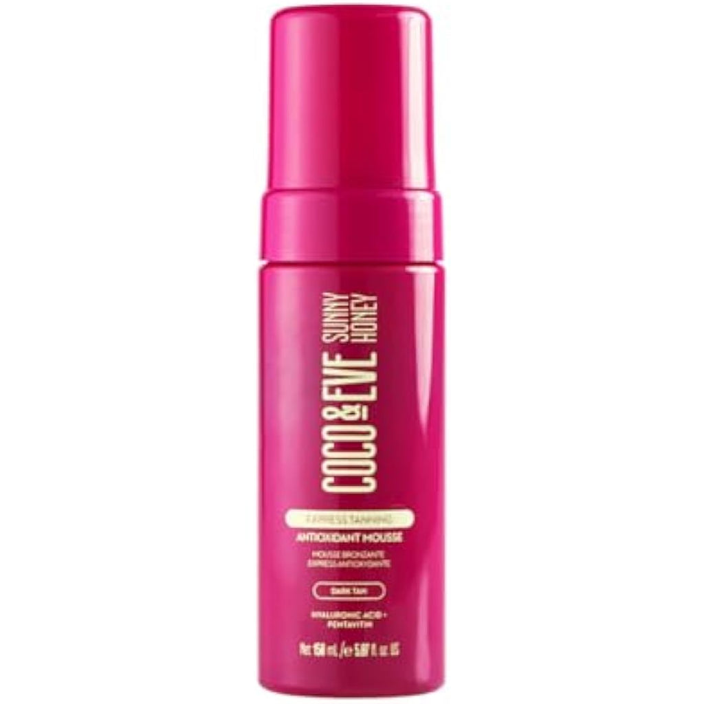 Coco & Eve Express Tanning Antioxidant Mousse – Dark Sunless Tan (150ml)