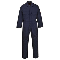 Portwest Bizweld Flame Resistant Men's Work Coverall - Navy - Medium
