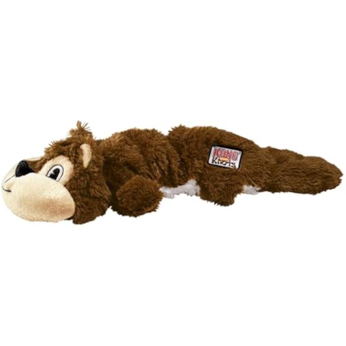 KONG Scrunch Knots Raccoon Dog Toy – Stuffing-Free Plush for S/M Dogs