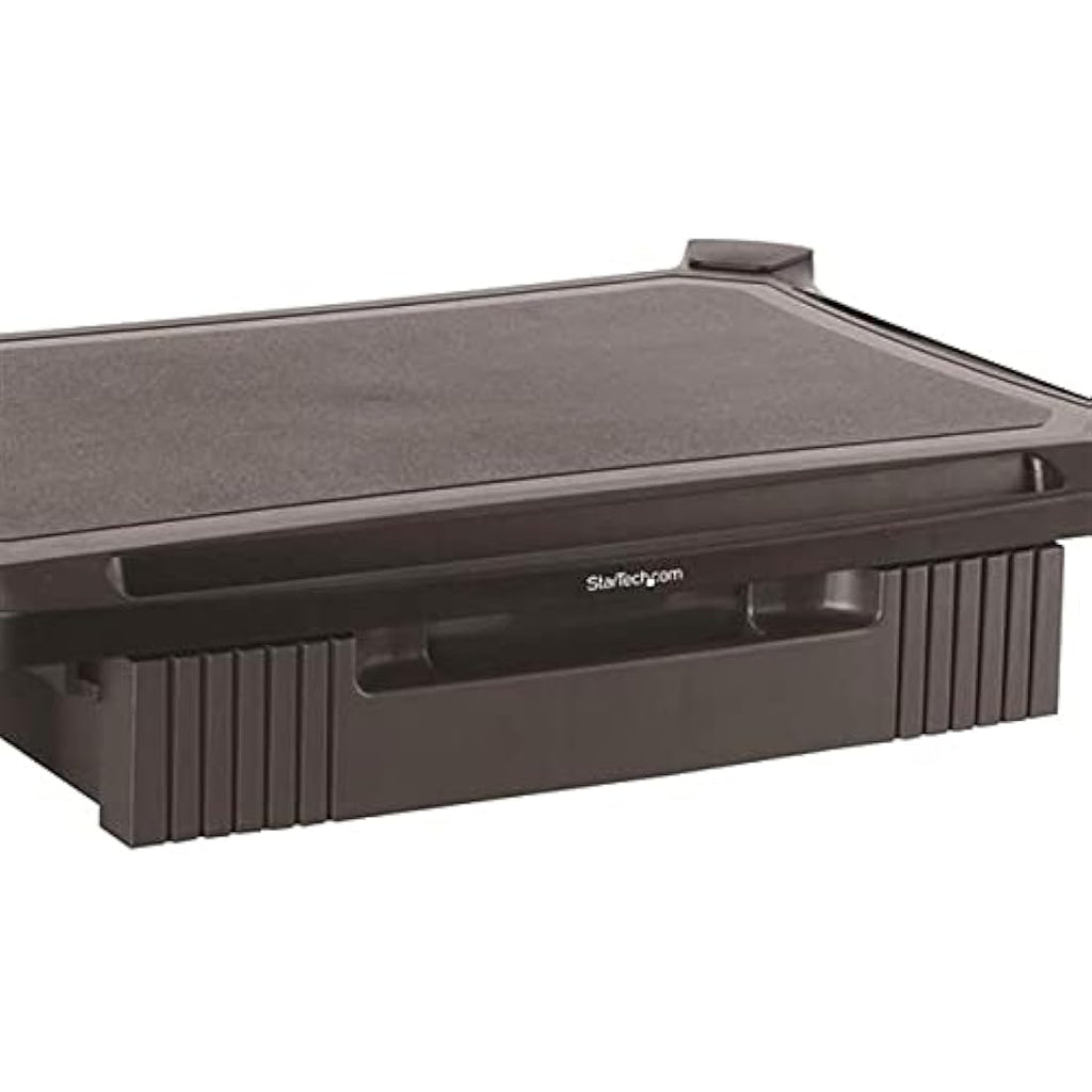 StarTech.com Adjustable Monitor Riser – Large Desk Stand with Drawer
