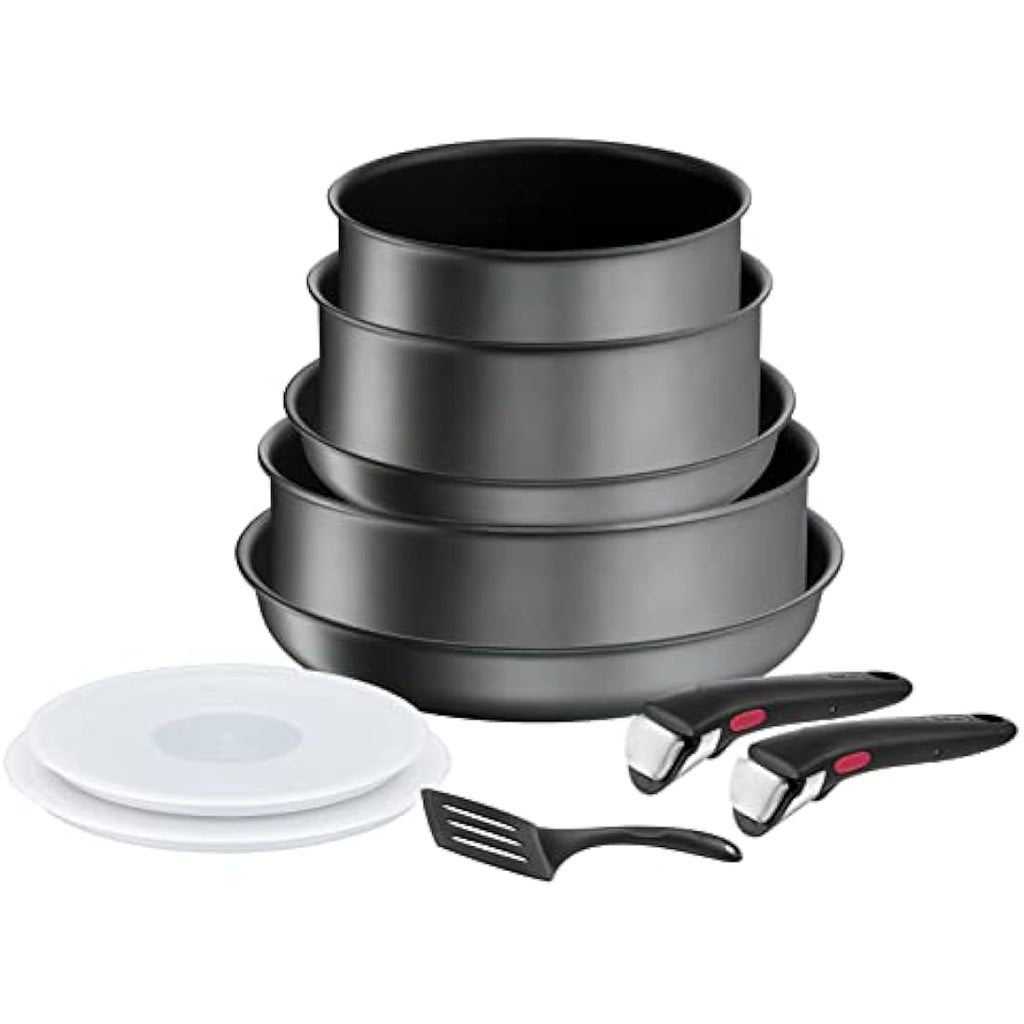 Tefal Ingenio Daily Chef 10-Piece Non-Stick Induction Pan Set – Grey