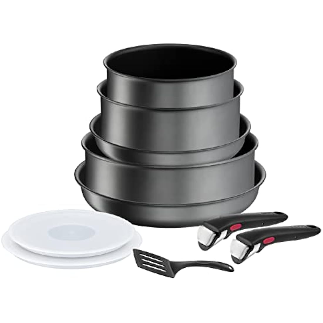 Tefal Ingenio Daily Chef 10-Piece Non-Stick Induction Pan Set – Grey