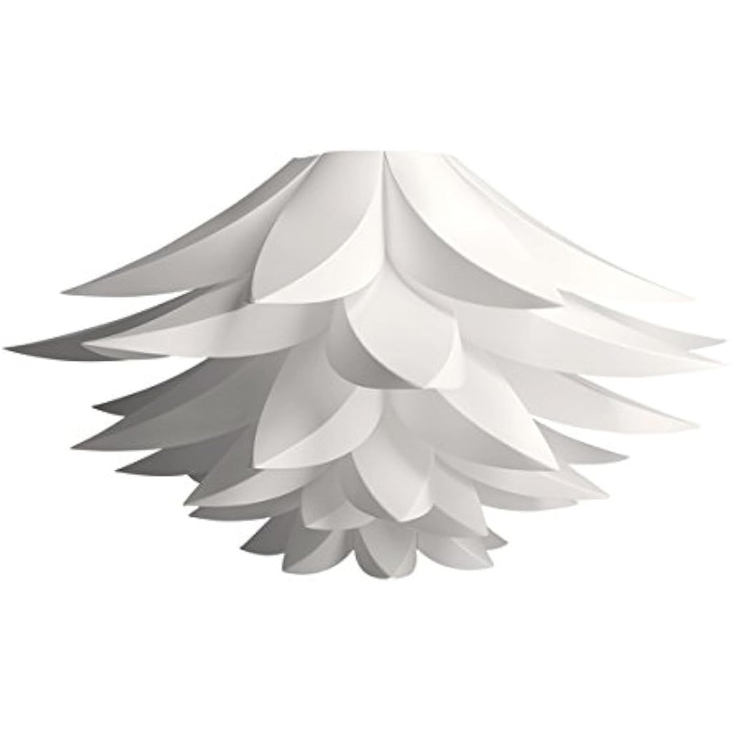 kwmobile Lotus Flower DIY Puzzle Pendant Lamp Shade - White, 20 Inch