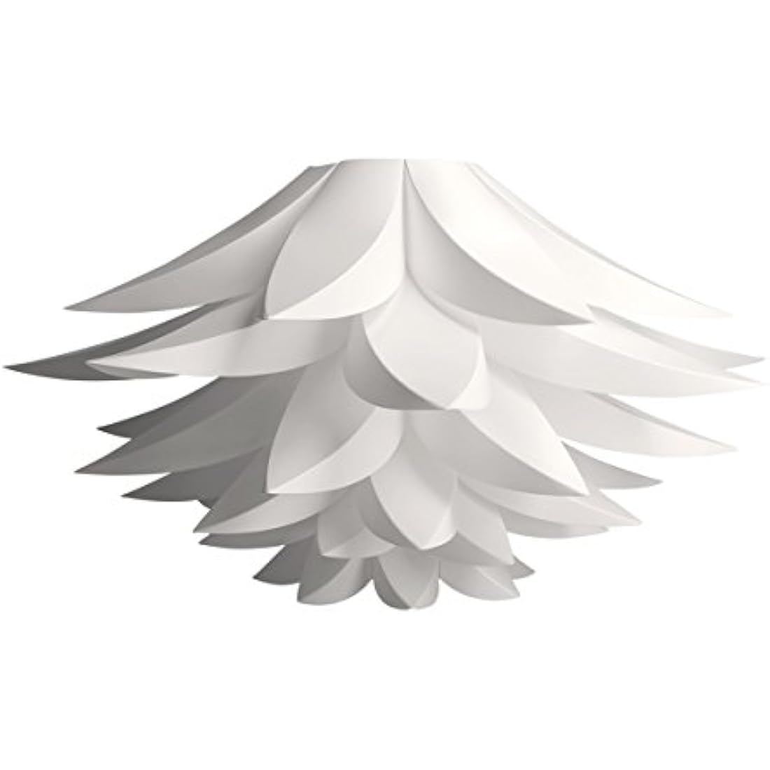 kwmobile Lotus Flower DIY Puzzle Pendant Lamp Shade - White, 20 Inch